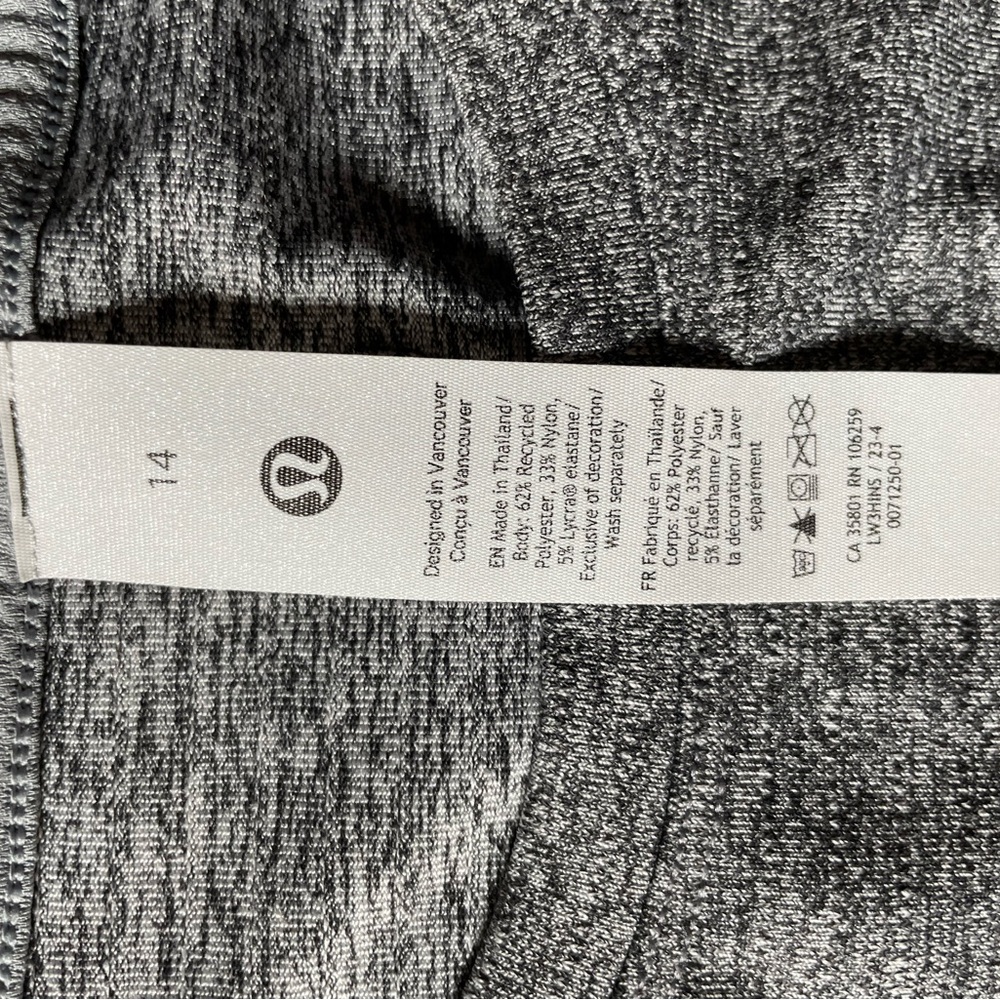 Lululemon Gray Athletic Shirt